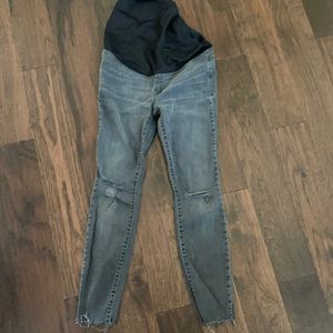 Madewell maternity skinny Jean - faded black